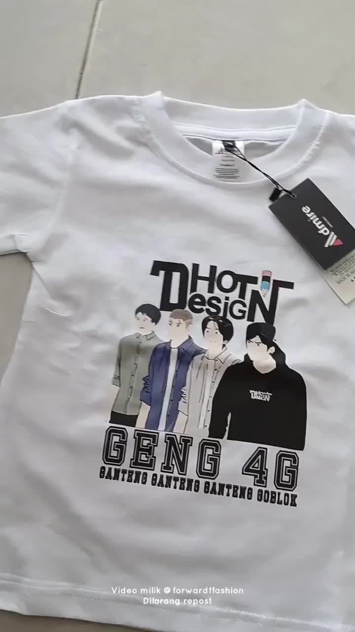 baju anak viral motif dhot design geng4 desain terbaru