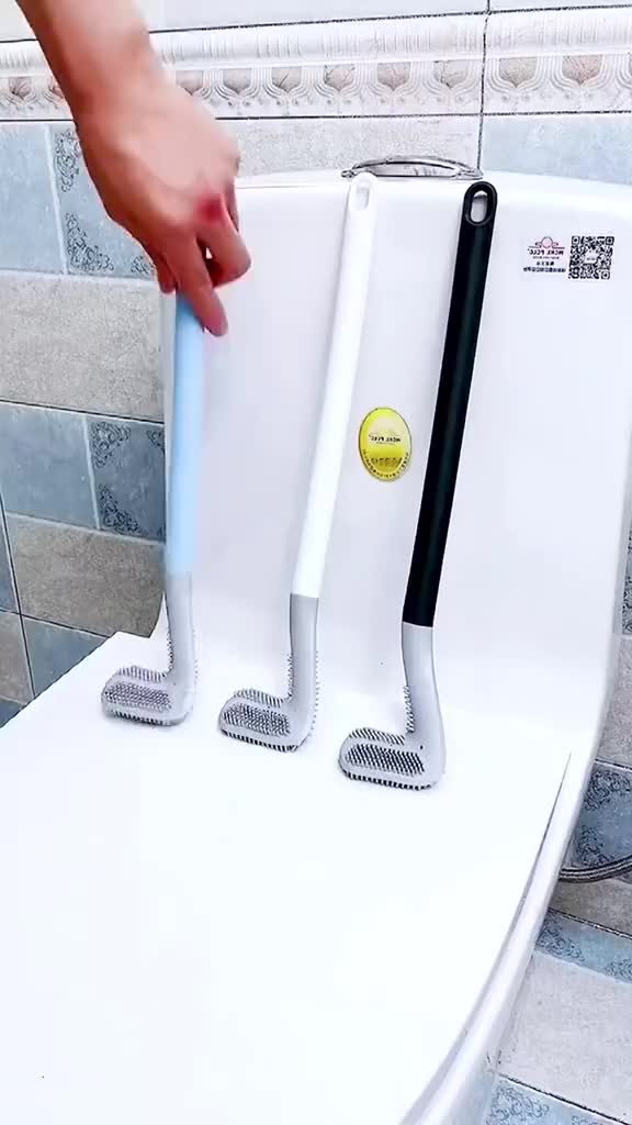 [DAPAT 2] Model Golf Silikon Sikat WC Toilet Lengkung Fleksibel Brush