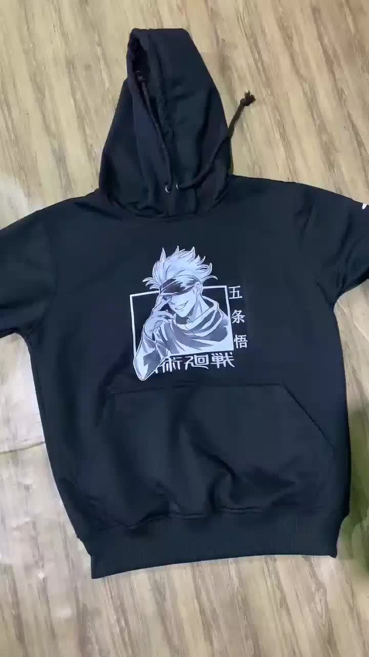 Jaket Hoodie Anak Anime Jujutsu Kaisen Satoru Gojo Bahan Fleece Usia 3 Sampai 12 Tahun Fashionable dengan Desain Unik dan Menarik untuk Anak-anak