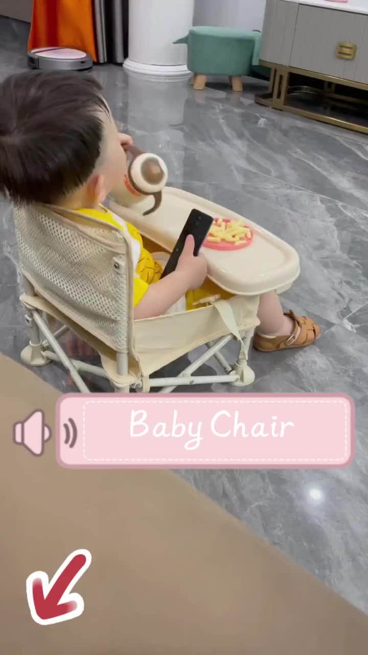 【Ready stok】 Kursi Makan Bayi Tempat Multifungsi Makan bayi Kursi Makan Lipat Bayi travel Balita outdoor Portable Lipat 4 in 1