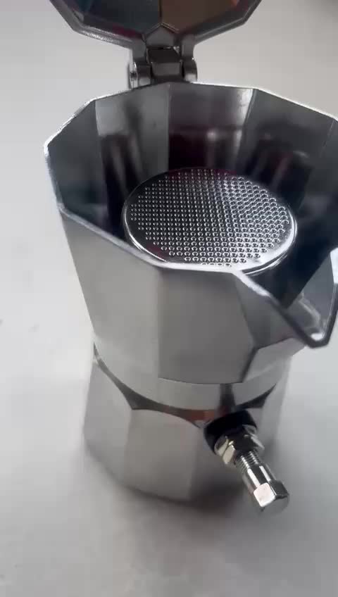 Mokapot Modifikasi include Adaptor Pompa (pentil) free Temper takar dan Puckscreen/ Moka pot Modif Pompa / Adaptor Pompa (pentil)