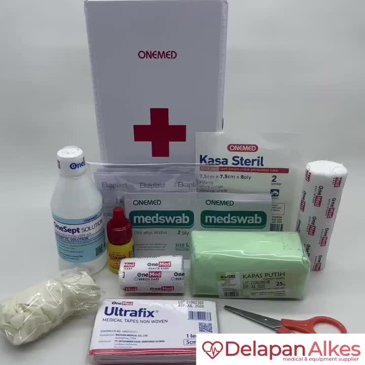 OneMed Kotak P3K Mobil Lengkap + Isi PPPK First Aid Kit Box isi 11