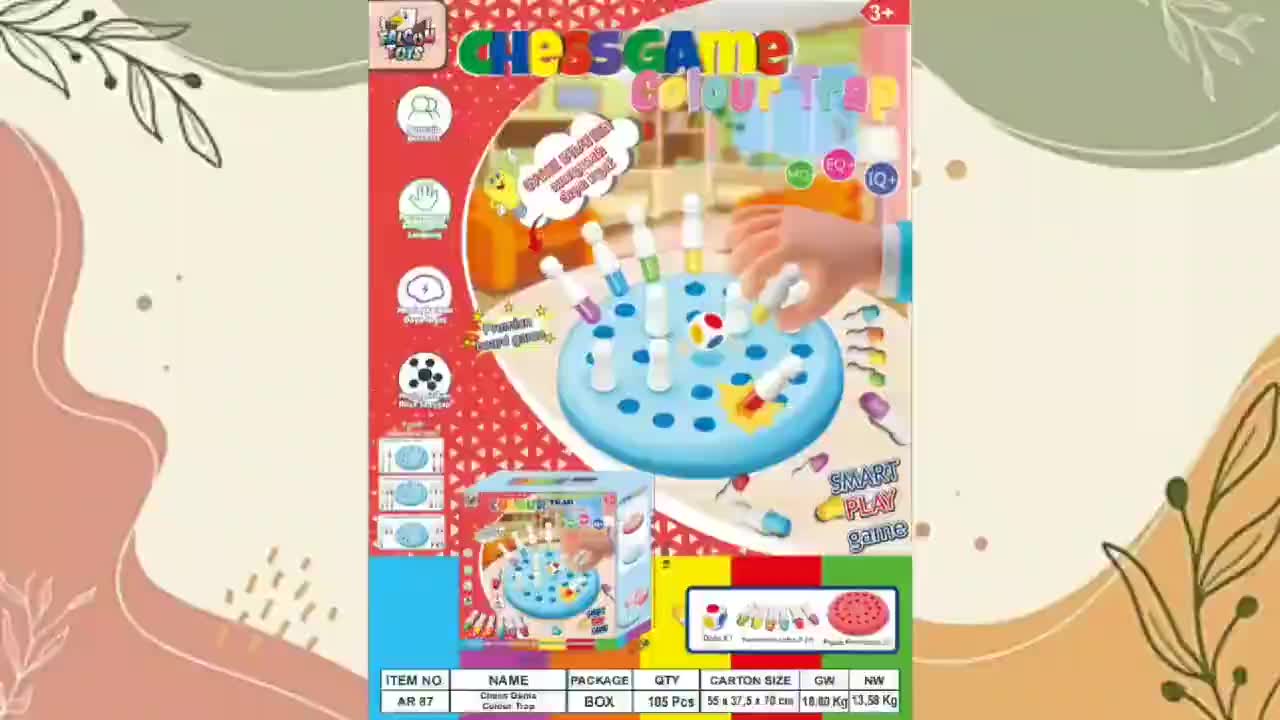 Mainan Edukasi Anak Catur Warna Memory Chess Colour Stick Board Game Permainan Melatih ingatan Anak