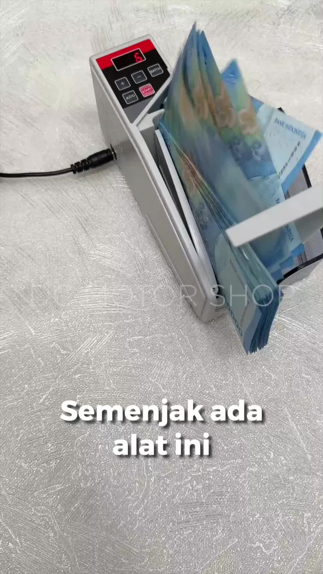 V40 Mesin Penghitung/Hitung Uang Mini Portabel Money Counter/Counting