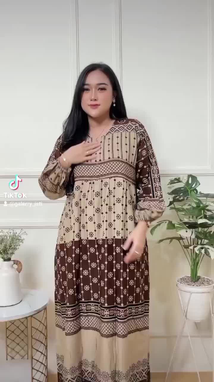 GAMIS NAURA TERBARU //GAMIS NAURA LD 120 PB 130 SLETING DEPAN BUSUI FRIENDLY