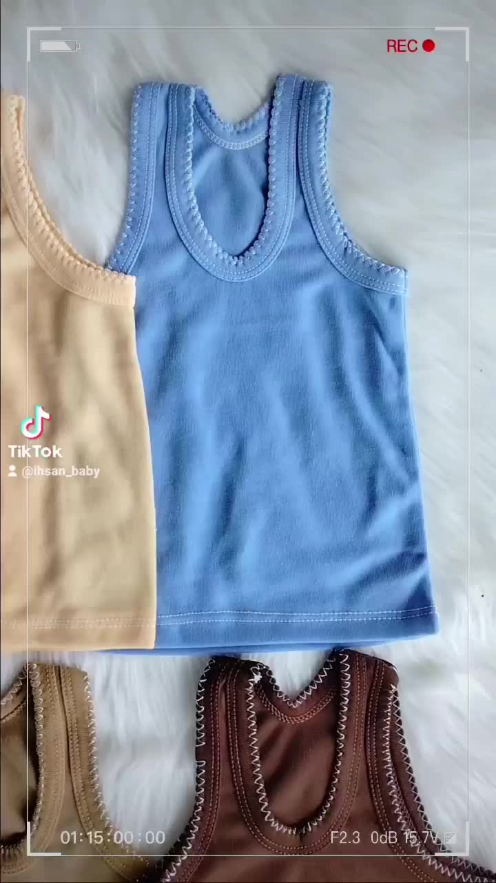 singlet bayi/anak warna seri tua dan seri muda