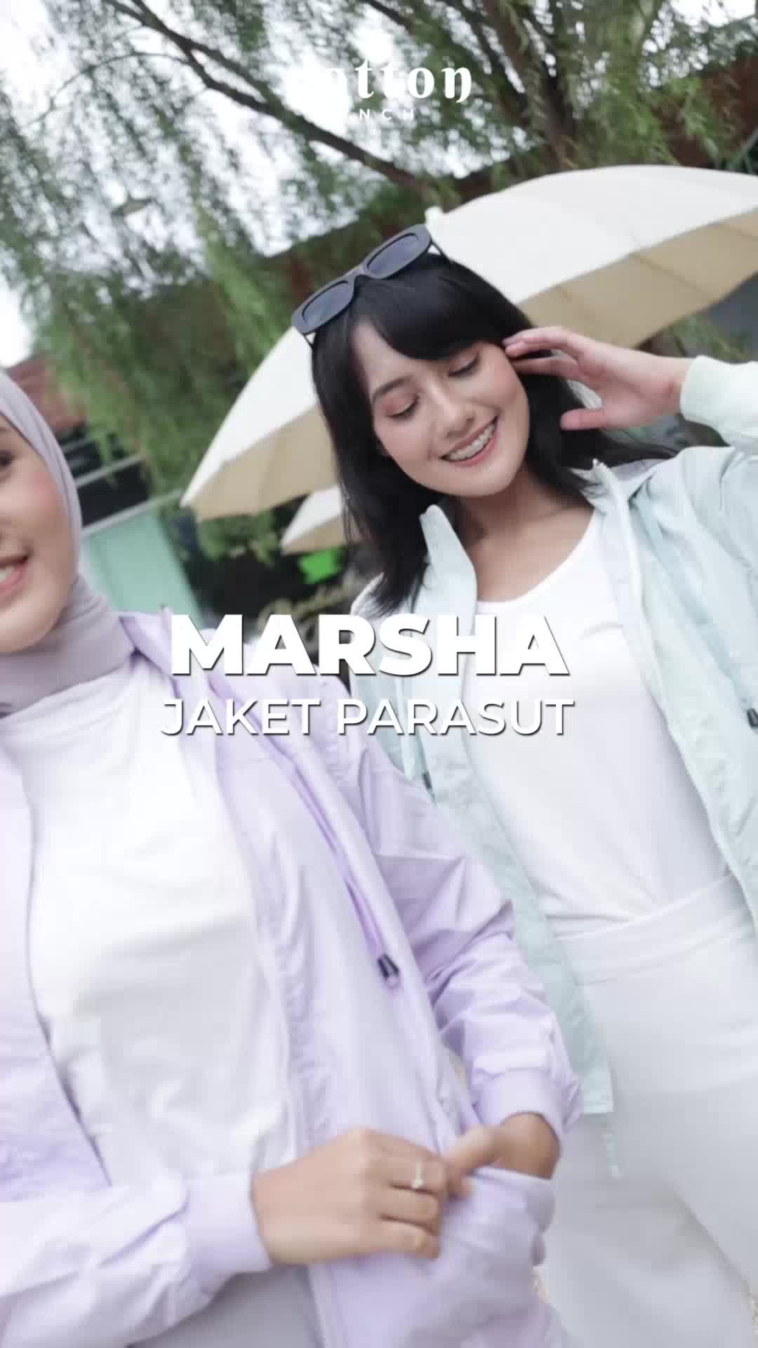 Cotton Inch - Marsha Jaket Parasut Wanita Oversize Panjang