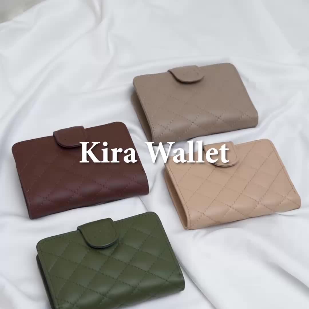 ELZ by Elizasifaa - Kira Wallet Dompet Lipat Kulit Sapi Asli | Dompet Pendek wanita Elegant dan Fungsional