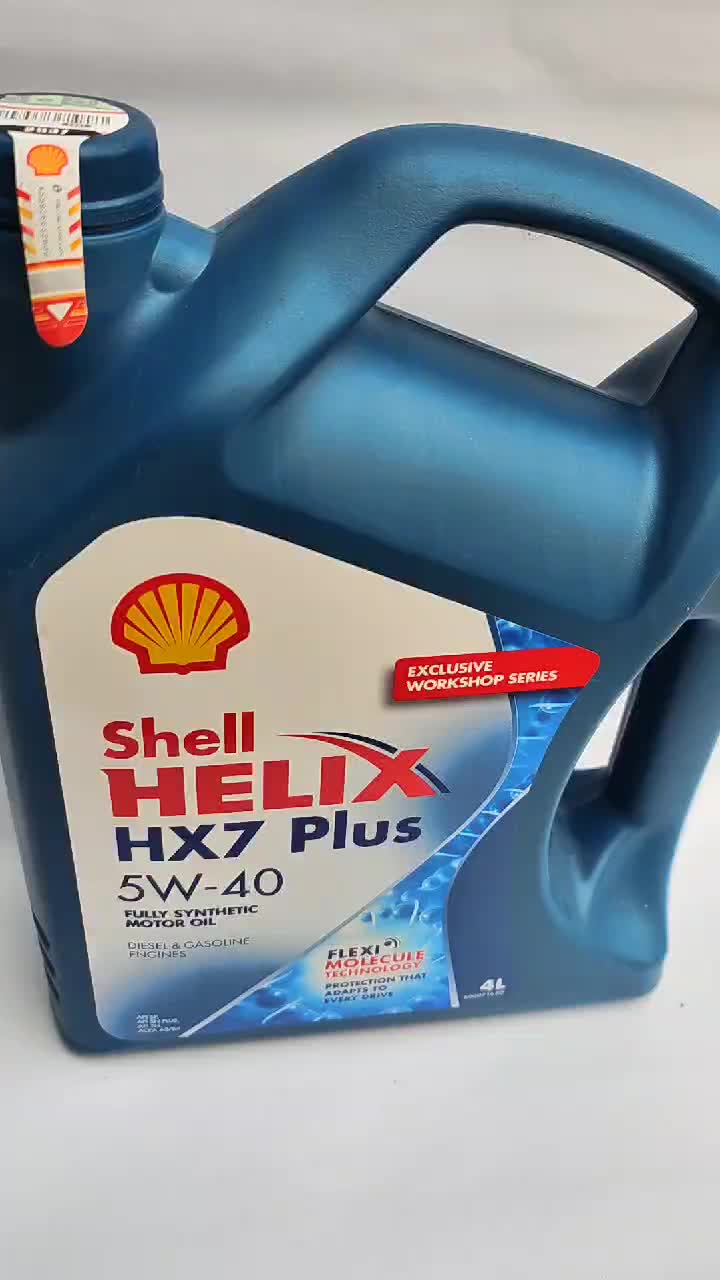 OLI MOBIL SHELLL HELIX HX7 SN PLUS 5W-40 FULY SHYTHETIC 4 LITER Oil Car Engine