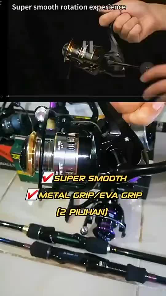 Coralov HE Reel Pancing Tarikan Max Drag 30KG Reel Spinning Gear 5.2: 1 Gagang Spul Logam 13BB Rill Gulung Air Asin Gulungan