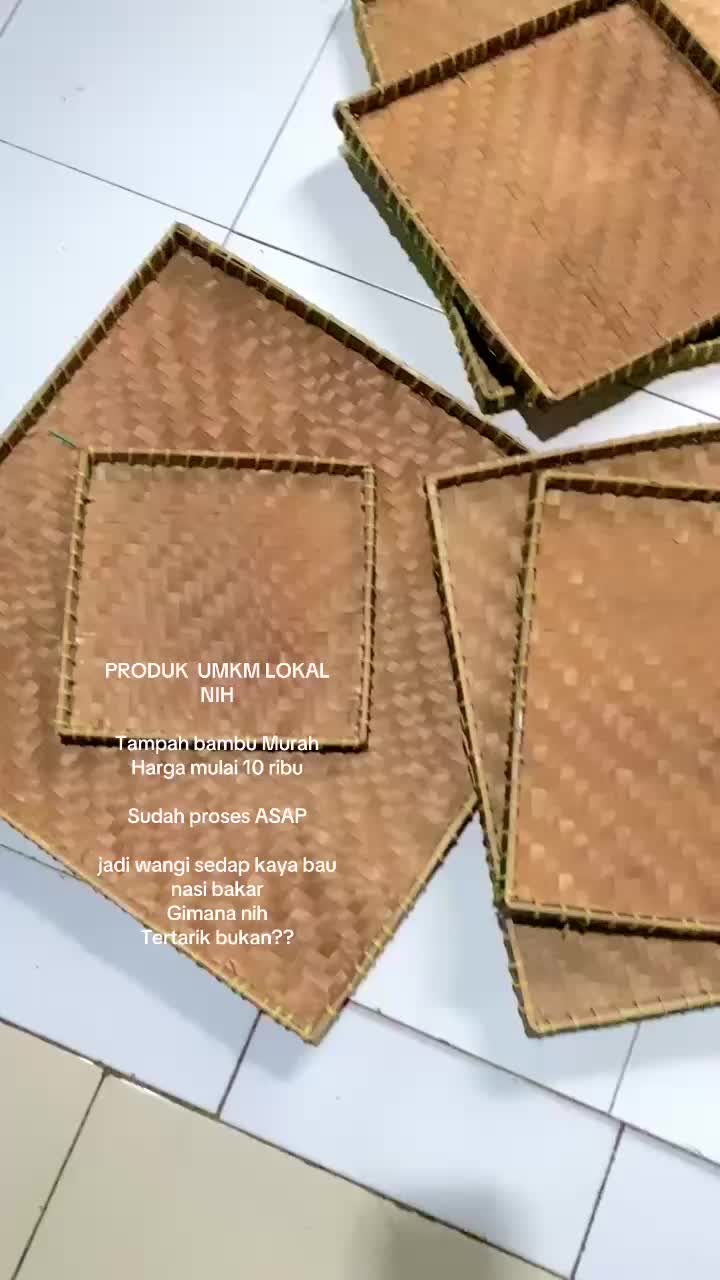 Tampah kotak premium/tampah hantaran unik / tempat tumpeng/ tampah bambu