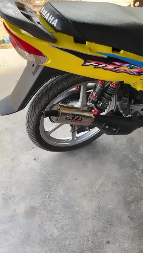 Knalpot Standar Racing Hitam Tameng-Fizr/Fiz/F1zr/Force1 KYX Racing untuk Motorcycle