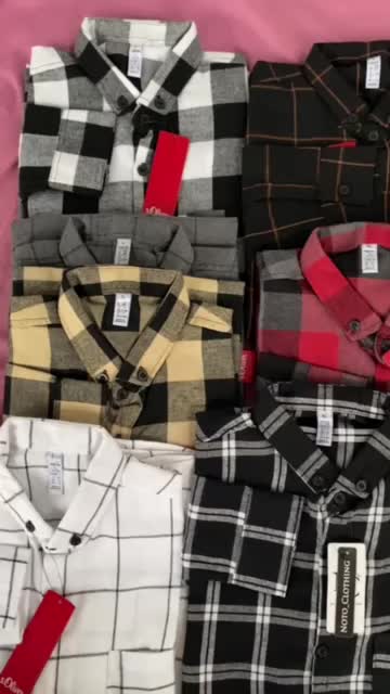 Kemeja Flanel Lengan Panjang Pria dan Wanita Motif Kekinian Terbaru Best Seller Kotak