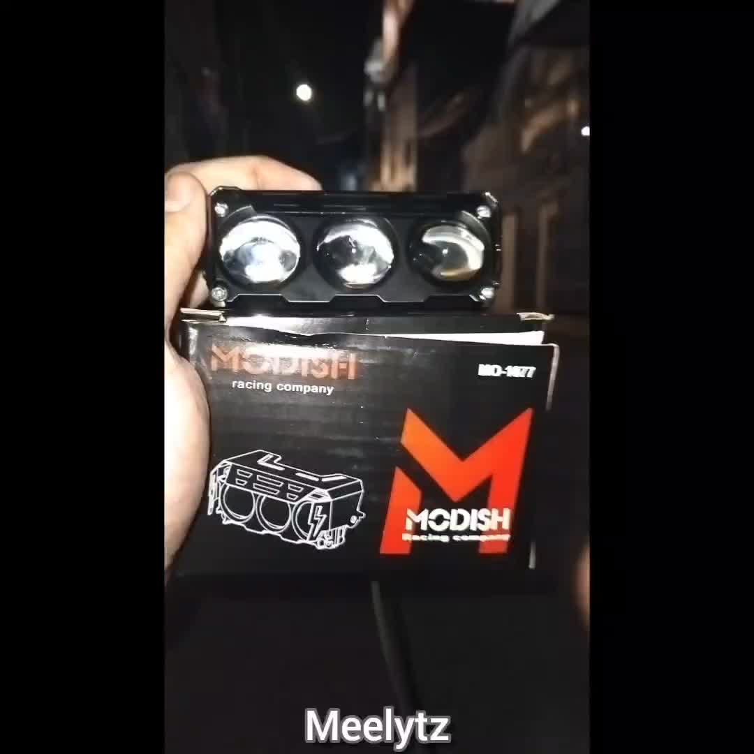 IBRIGHT 3 Mata Premium - Lampu tembak laser jauh dekat 3 Mata full alumunium Waterproof Anti karat