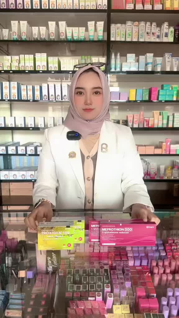 (Live) 1 Box Meprothion 500 l-glutathione 30 kapsul Dewasa