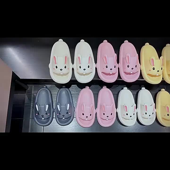Sendal Slip On Wanita Bentuk Karakter Kelinci Sandal Gemes Selop Cewek Sendal Wanita Kasual Karet Eva Phylon ShoesG