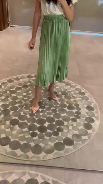 Rok Plisket Midi / Rok 7/8 / Rok Plisket Tanggung /04 Bawahan Wanita Pendek Casual