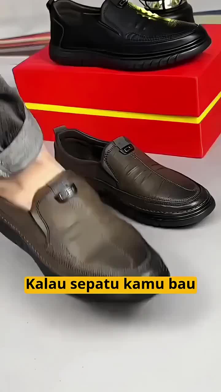 Sepatu Sandal Pria Casual Formal Kulit Hitam Asli Original - Sepatu Sandal Pria Terbaru Keren Kekinian - Sepatu Sandal Kulit Asli Kasua Formal Jalan jalan Santai Kantor Pns Guru - Sepatu Sandal Kulit Asli