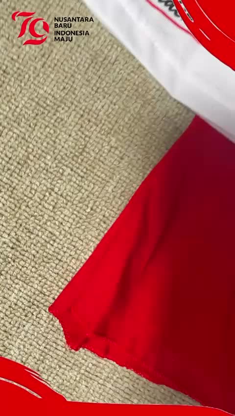 SETELAN BAJU DIRGAHARU RI MODEL ROK BAHAN KATUN LENGAN PENDEK USIA ANAK 6 BULAN-6 TAHUN