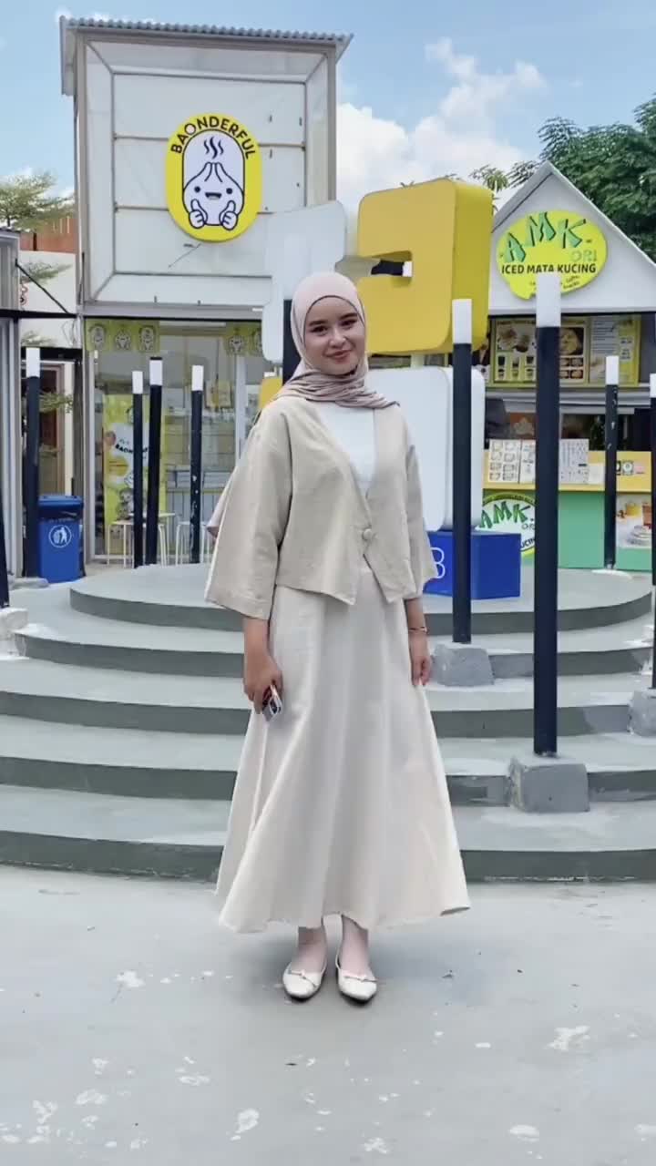 Haruka Crop Outer I Luaran Outer Blazer Linen Polos Casual Cutting Unik Cute Wanita kemeja top oversize jas atasan korea