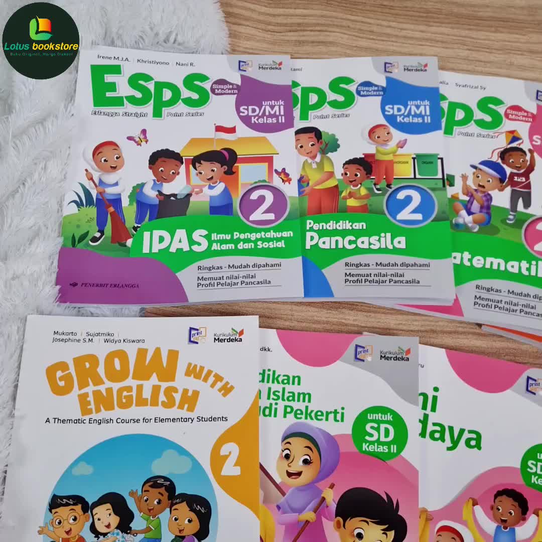 Seri Esps SD Kelas 2 - Penerbit Erlangga - Kurikulum Merdeka - Buku Original