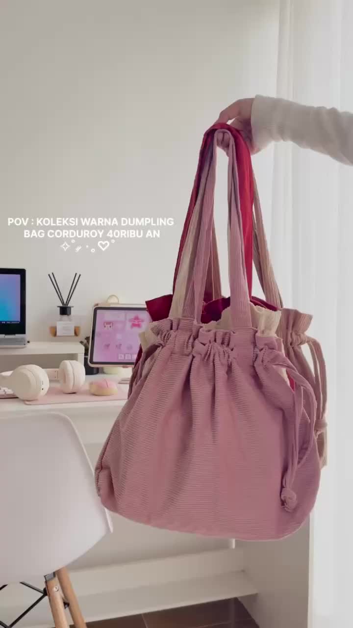 Indyanastuff - Dumpling Totebag Corduroy Premium + Furing - Bestprice & Quality