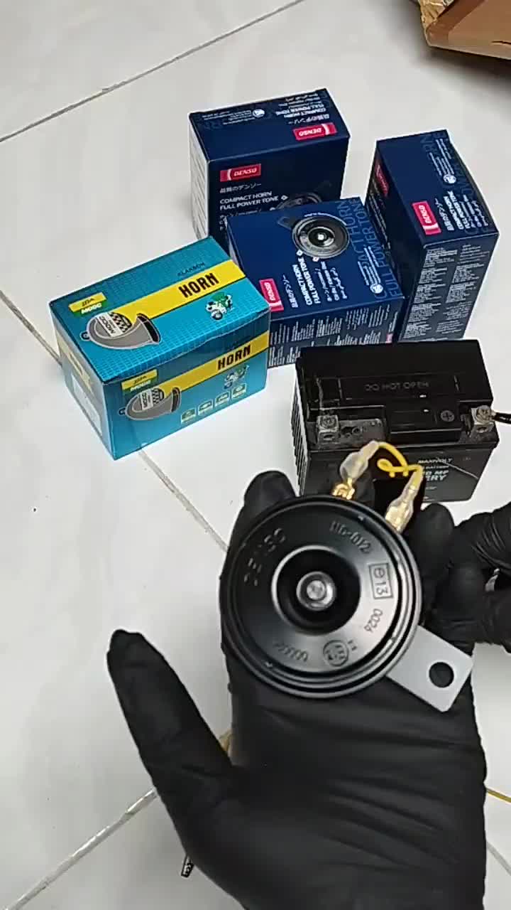 klakson Denso singel disc +relay putus2 untuk motor dan mobil 12V Motorcycle