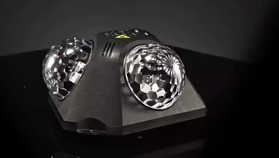 Lampu Disco Laser 15W 3 bola lampu lampu+UV Remote Control Lighting Lampu Panggung Dengan Diaktifkan