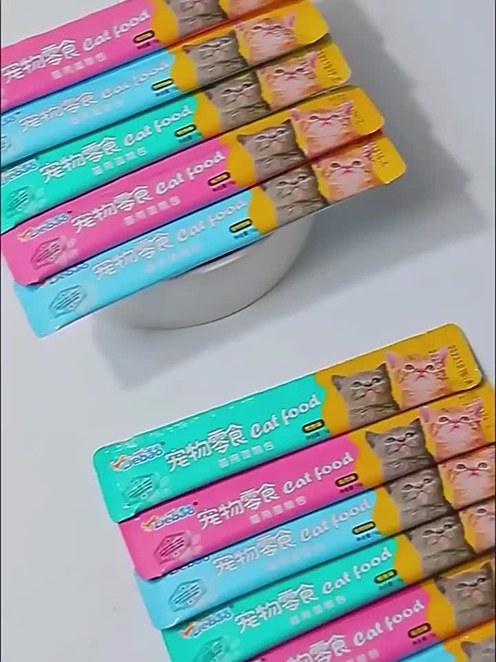 Liebao Cemilan Kucing Snack Kucing Strip Cat Snack Creamy Treats Untuk Anak Kucing Dewasa Pengemukan