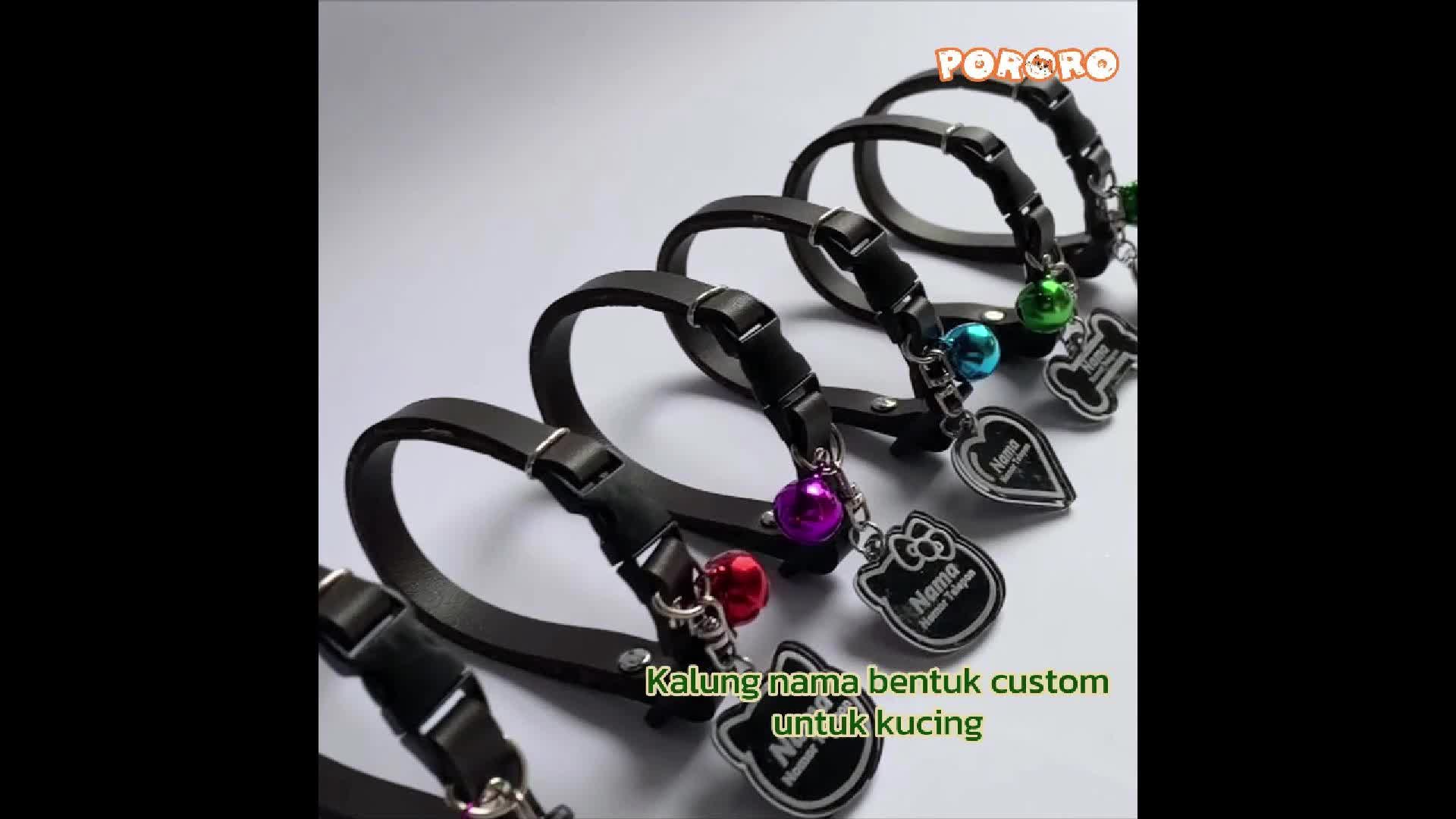 PORORO - Kalung Kucing Custom akrilik ketebalan 3ml
