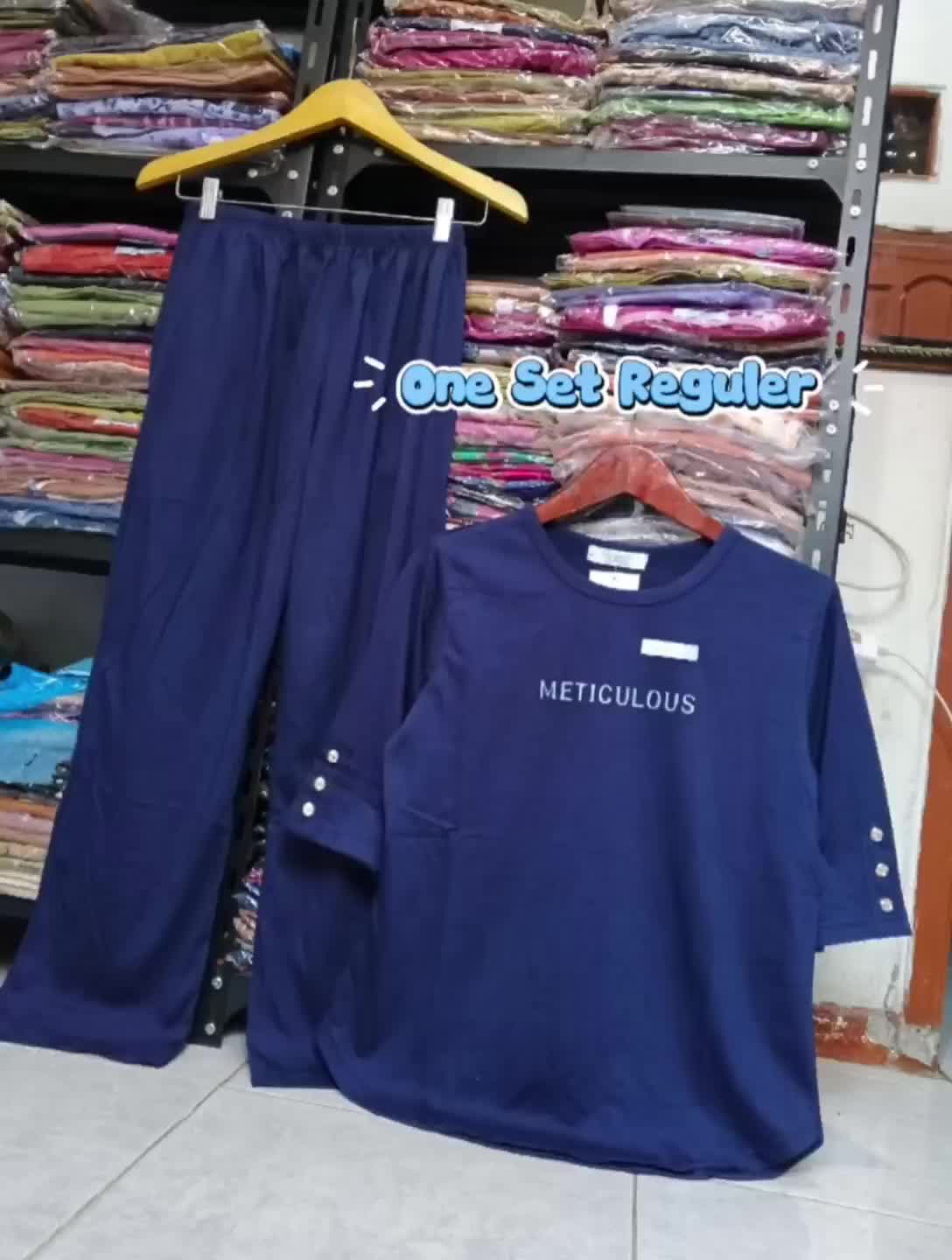 FOREVER SWEET BAJU TIDUR ONE SET SETELAN WANITA LENGAN 3/4
