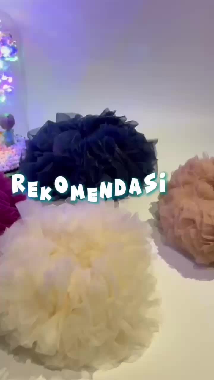 GiCollection - Scrunchie Tille / Cepol Hijab Bahan Tille Ukuran Medium. Penambah Volume Rambut Saat Berhijab, Varian Random Model Terbaru Kekinian Harga Termurah Kualitas Tidak Murahan Aksesoris Wanita