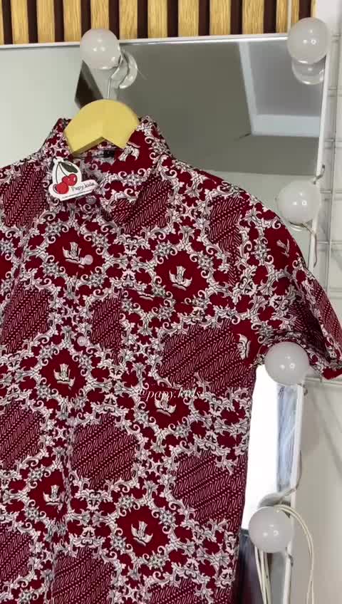 Baju Batik SD Nasional motif Lereng / Kameja batik sekolah / Seragam Batik SD Anak Fashion
