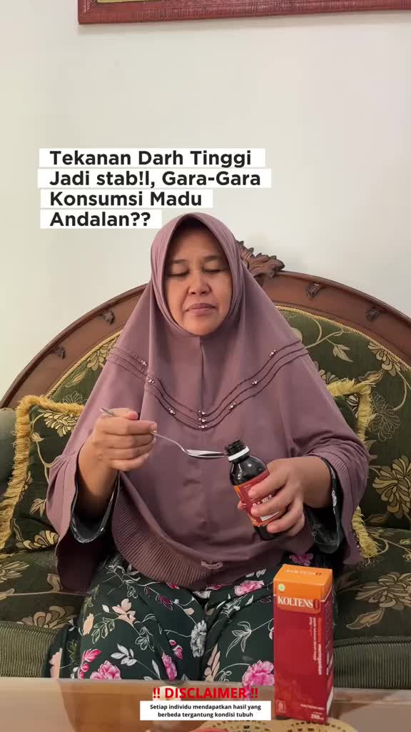 Koltenso Herbal [ 3 Botol ] | Madu Asli |  Untuk Darah Tinggi & Kolesterol | BPOM & HALAL [ BISA COD ]