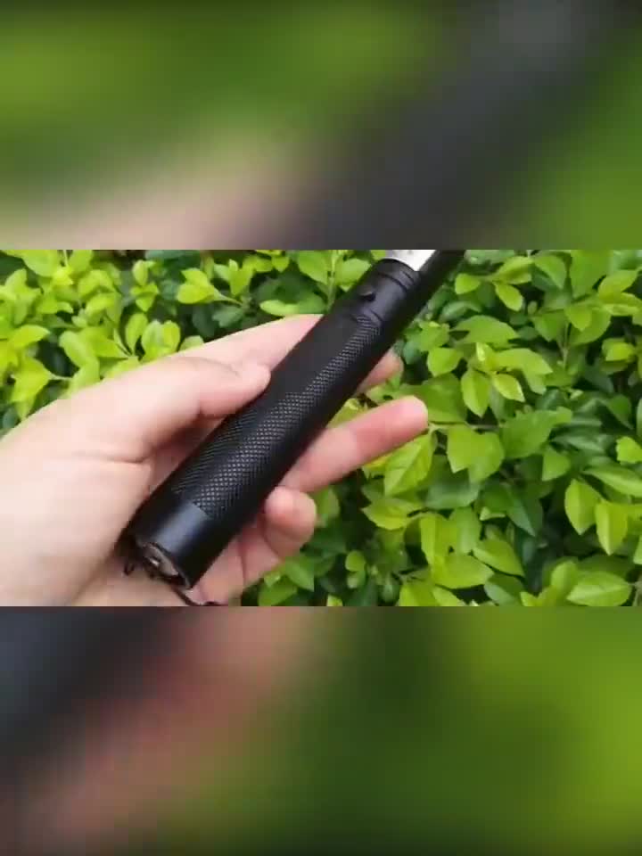 ROSPLAY  Green Laser Pointer 303 Hijau Aluminium Hitam Jarak Jauh Reachargeable
