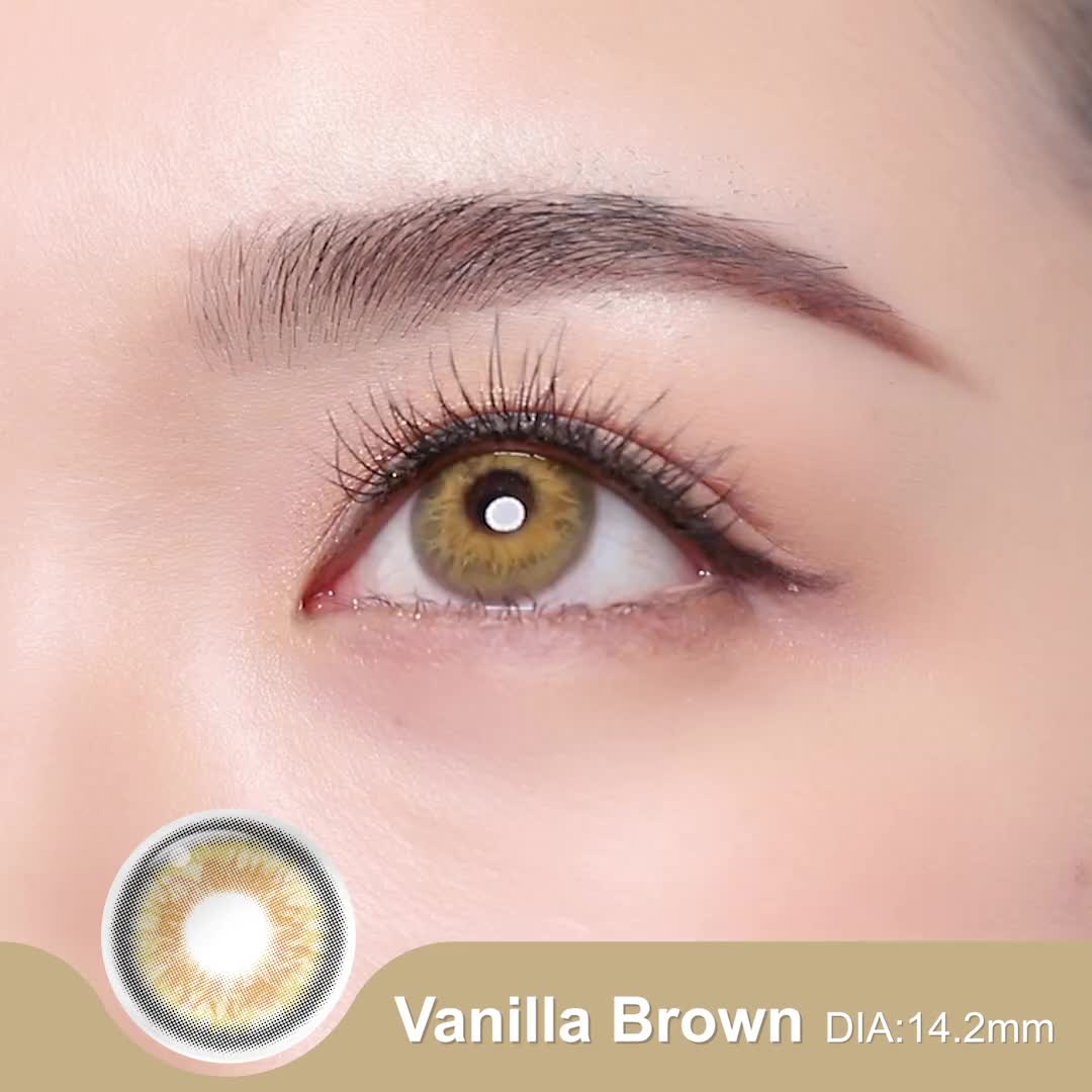 [Beli 1 Gratis 3] Magister softlens Normal  14.0-14.2mm Lensa Kontak Warna Softlens Brown Gray Contact Lens Kit Eye