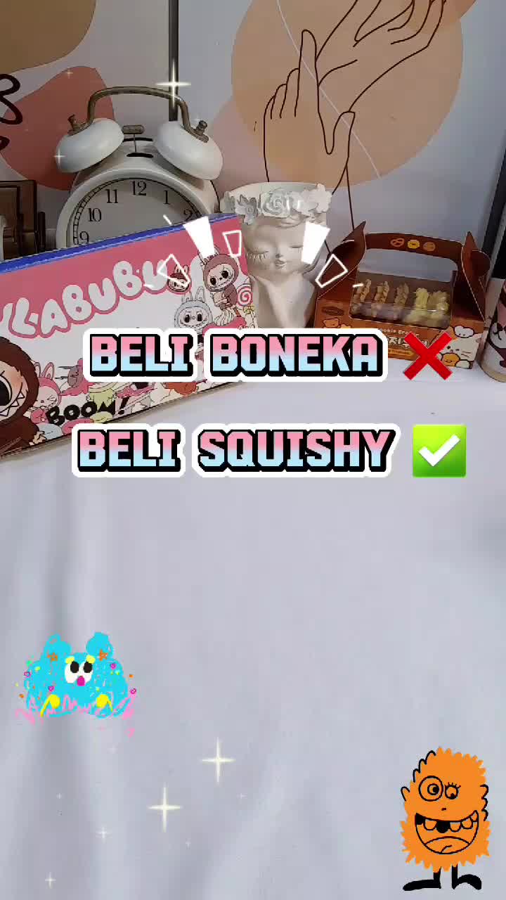 Mainan Squishy LABUBU Super Cute Lucu Favorit Anak Kekinian / Mainan Squishy Labubu Pencet-Pencet Kesukaan Anak-Anak Kualitas Terbaik Harga Termurah Bisa Grosir dan COD