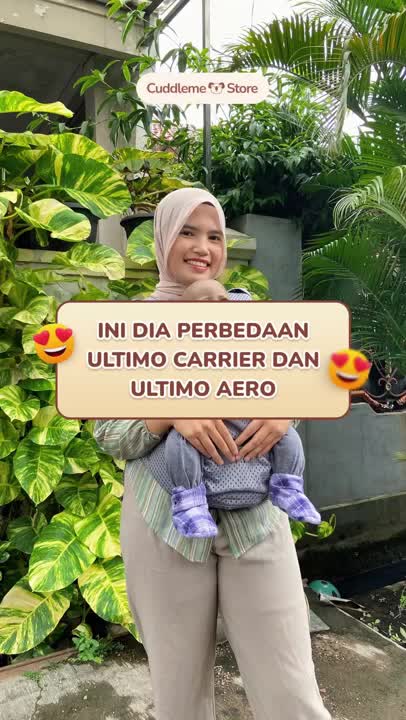 Cuddleme Ultimo Carrier Motif Hipseat 5 Posisi Gendong - Gendongan Kanguru Newborn - Toddler Bayi SSC M Shape Adjustable Gendong Depan