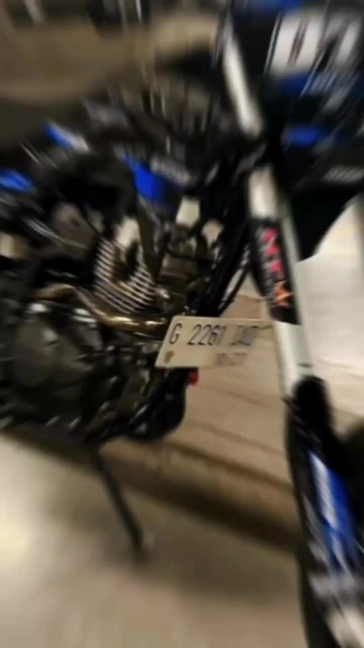 Decal CRF 150L Warna Biru Hitam Elegan Terbaru - Free Custom - Motorcycle