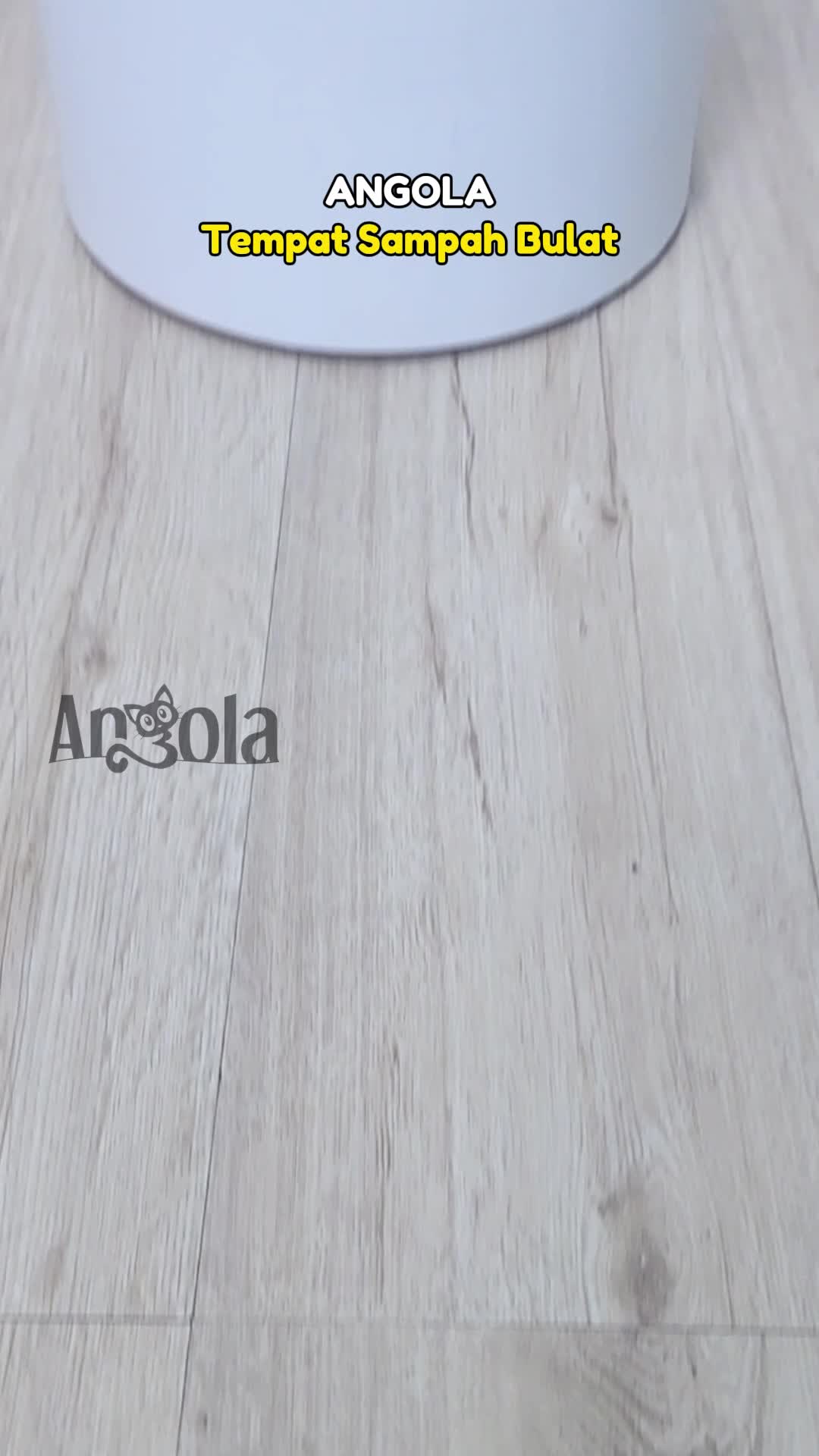 ANGOLA Tempat Sampah Bulat E100 Trash Bin / Tong Sampah Plastik Minimalis Ruang Tamu/Dapur/Toilet