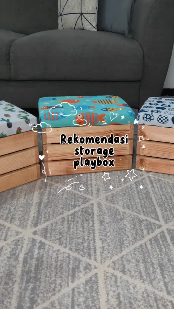 storage box kayu tempat duduk dengan roda dan tanpa roda