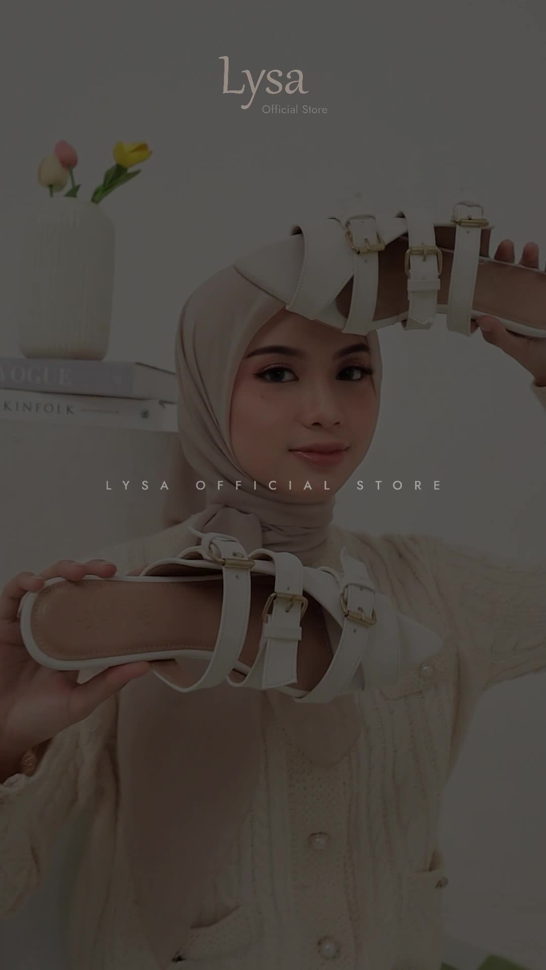 Lysa Clover Sandal Flat 1cm Flat Sandals Mariana - LS07 Wanita Cewek