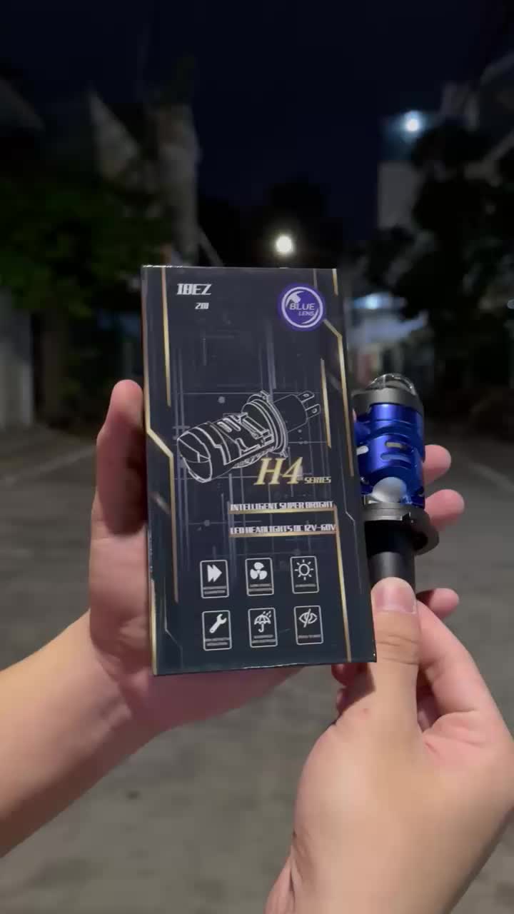 IBEZ Lampu Utama H4 201 Original Dengan Kipas Pendingin Untuk Kendaraan