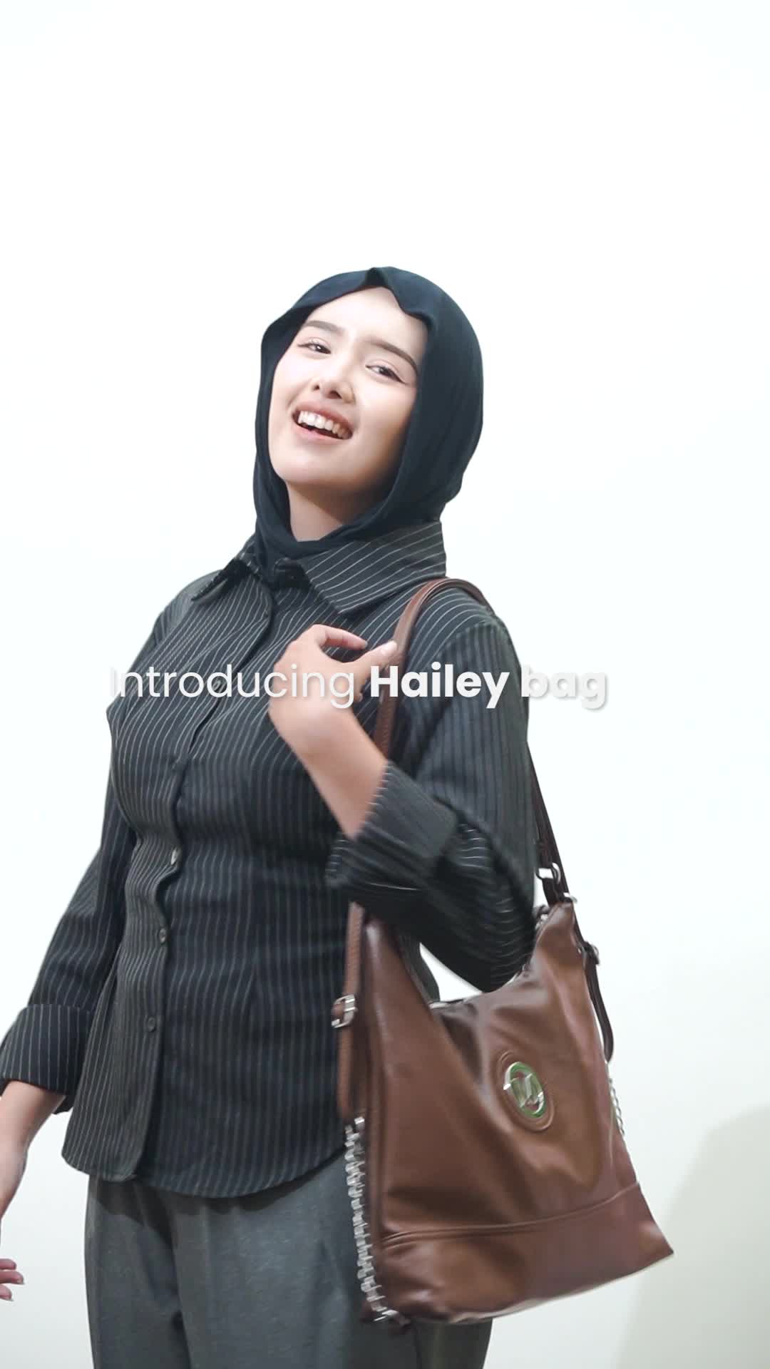 【Hailey Bag】MOCO Fashion Tas Selempang Wanita Serbaguna Multiway Ransel Jinjing Shoulder Bag 8836