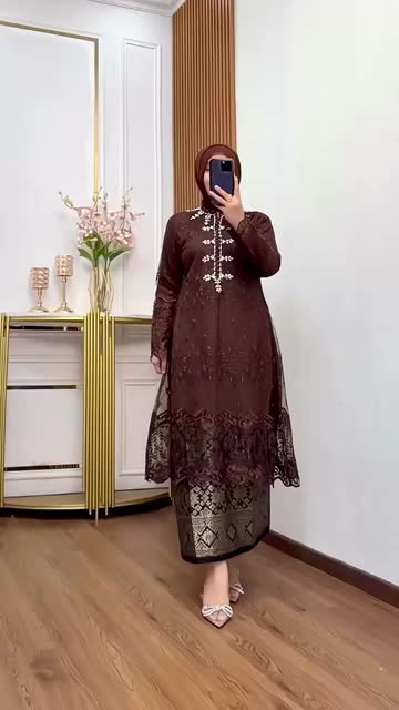 Kebaya Tunik Luna Busui Payet Atasan Kebaya Cocok untuk Seragaman Pesta dan Wisuda Ukuran M sampai Jumbo