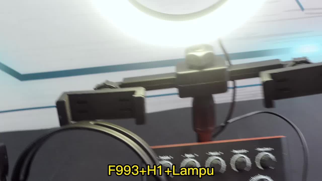 Gonew F993 soundcard+H1 headphone+Lampu paket lengkap Full SET 100% Original Mendukung COD Pengiriman cepat
