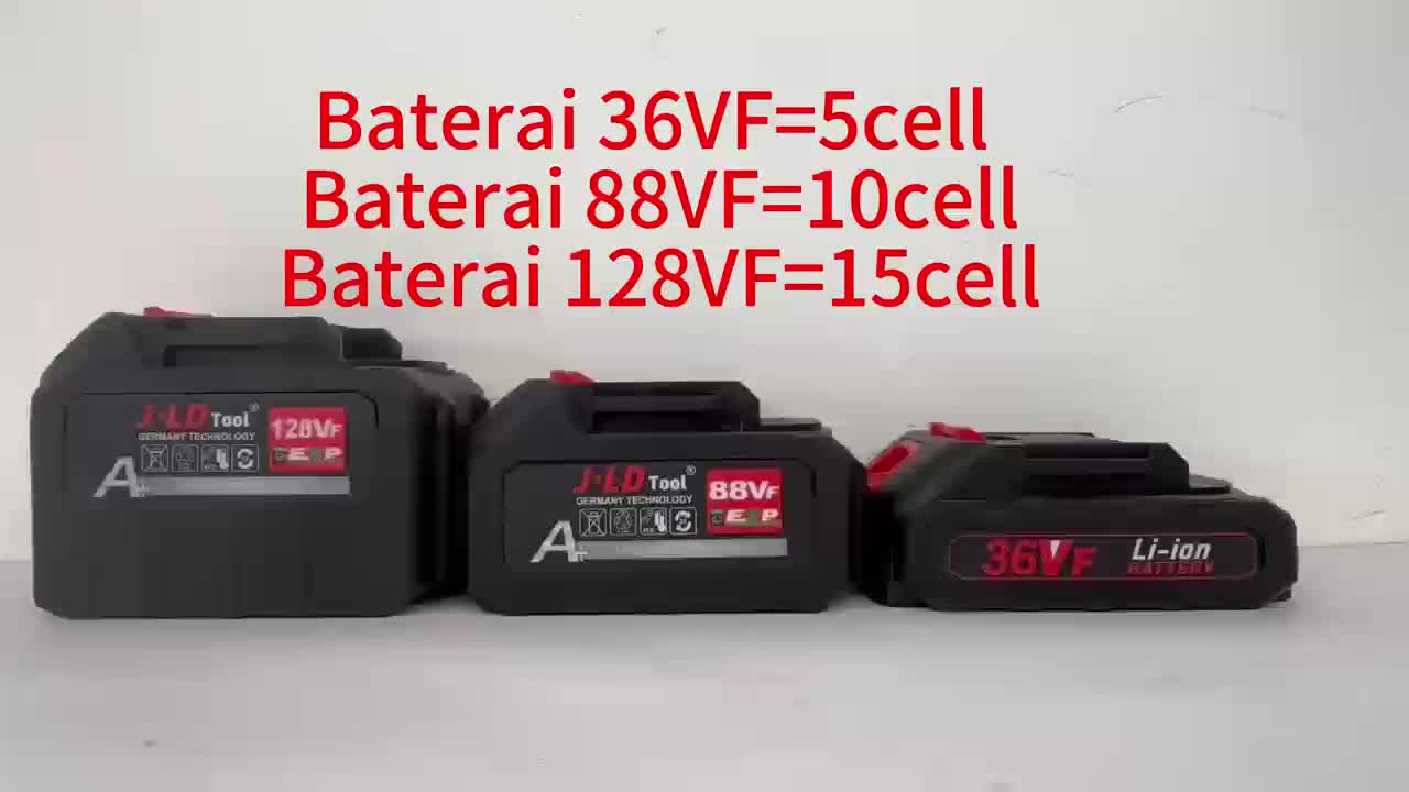 J.LD Tool Baterai lithium 188Vf/128Vf/88Vf/36Vf LXT Makita Kompatibel dengan Impact Wrench, Bor Baterai, dan Grinda Cordless JLD