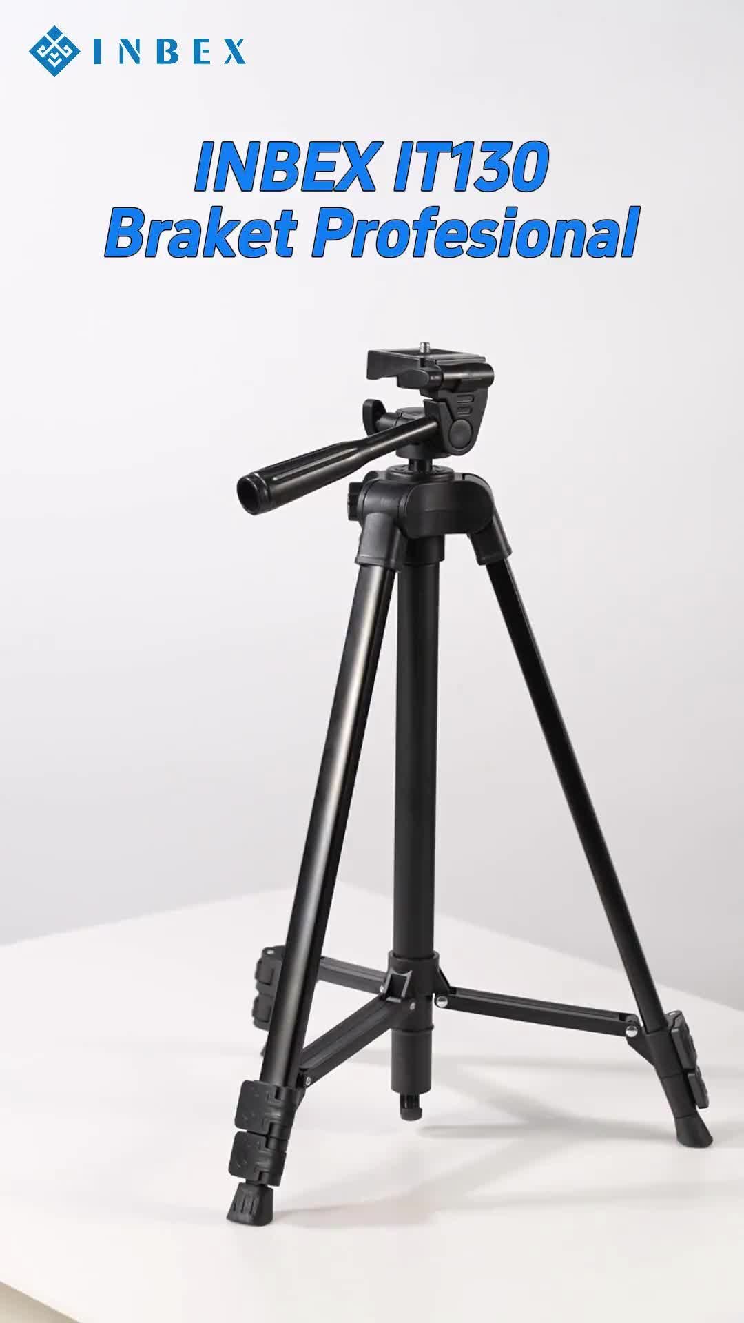 【LIVE】【BUY 1 GET 4】【COD】【Warranty 30 HARI】INBEX TF-3366 Tripod +Free Bluetooth Remote+Free U Holder+Storage Bag/for Photography Kamera cellphone DSLR/133CM Tripod