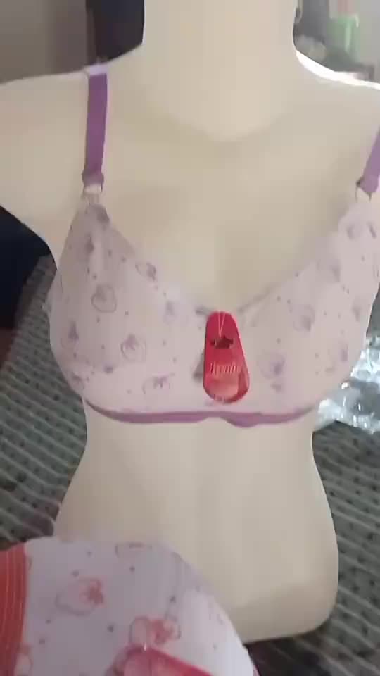 5 Pcs BH Remaja Bra Pelajar Strowberry Tanpa Kawat Tanpa Busa Motif