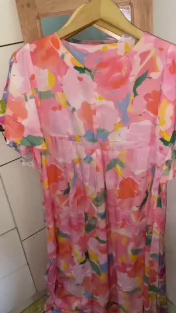 Daster bahan katun rayon Wanita Busui Panjang Dress